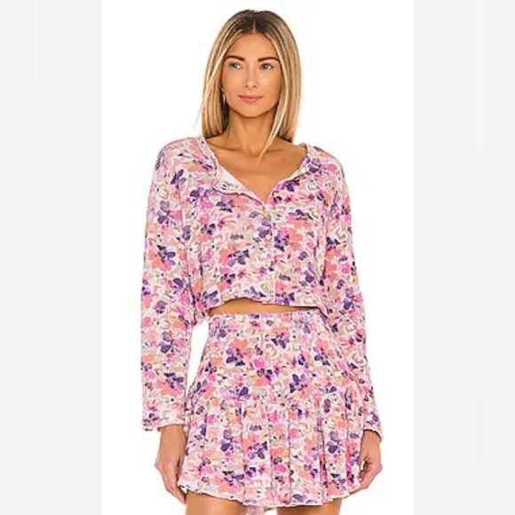 LoveShackFancy 2 Pc Glasgow Cardigan & Desta Skirt Set - Picture 1 of 9